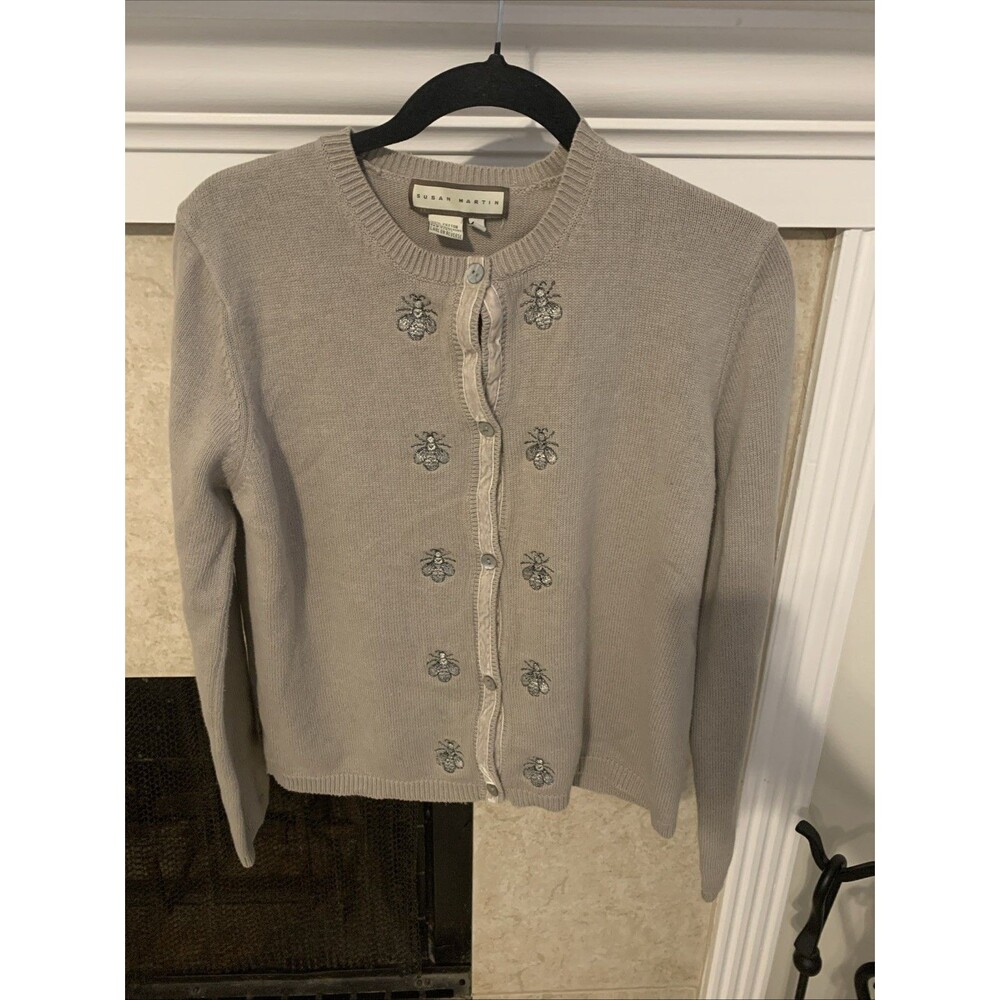 cardigan Susan Martin mujer gris size L cottom